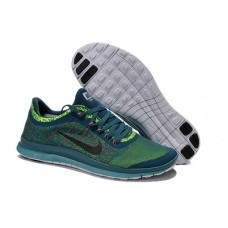 Nike free run 3.0 v5 EXT синий с салатовым